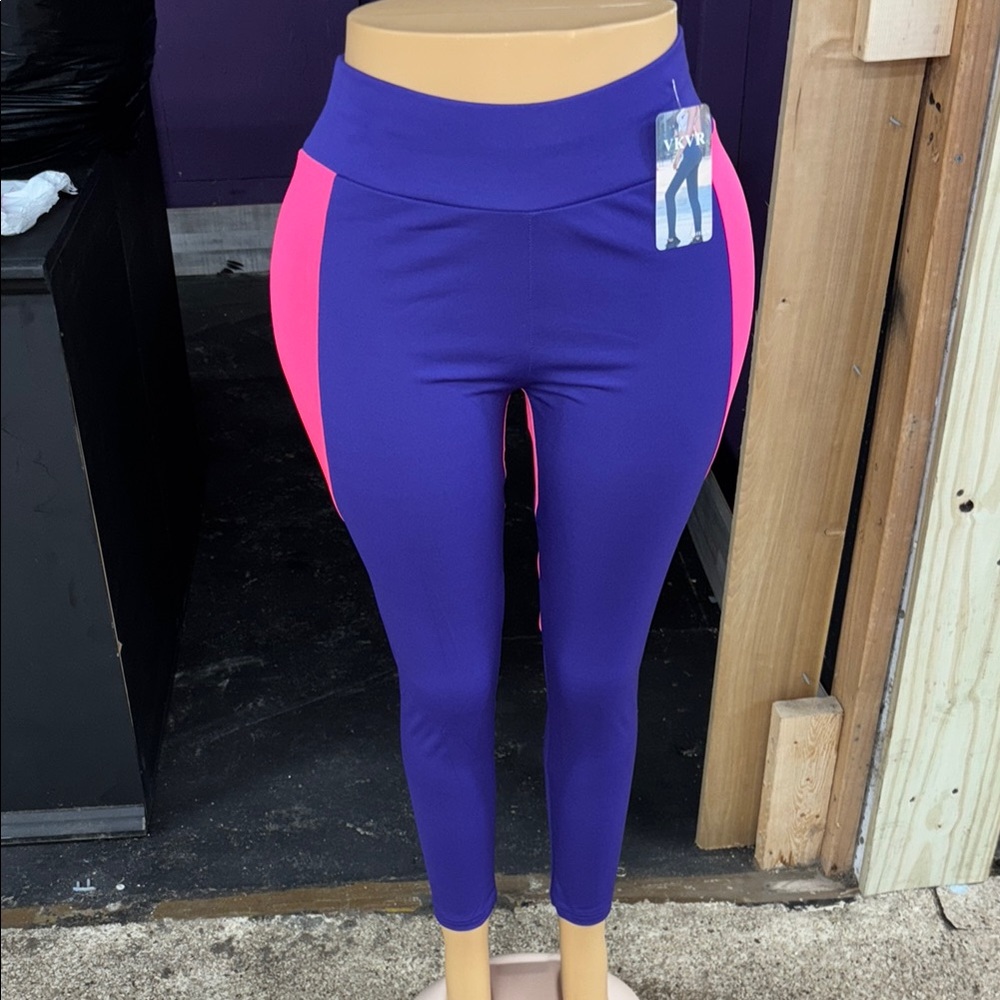Women's Purple and Pink Leggings